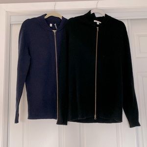 Two cashmere sweaters size large